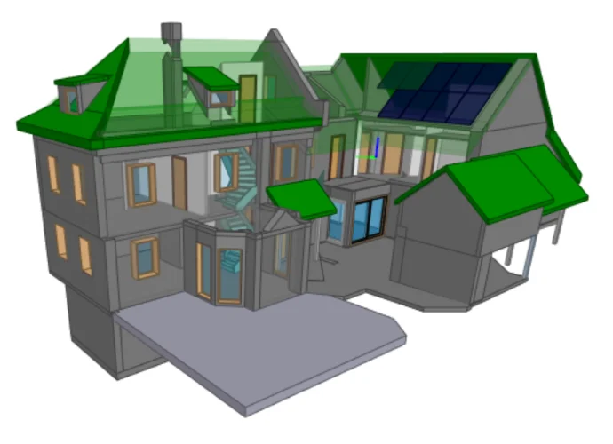Maquette numérique BIM d’un bâtiment existant